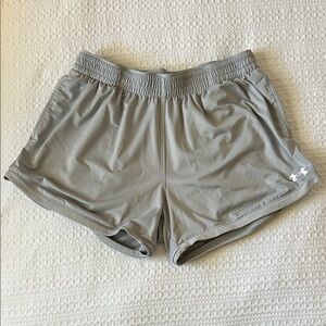 Under Armour Light Gray Women's Athletic Shorts